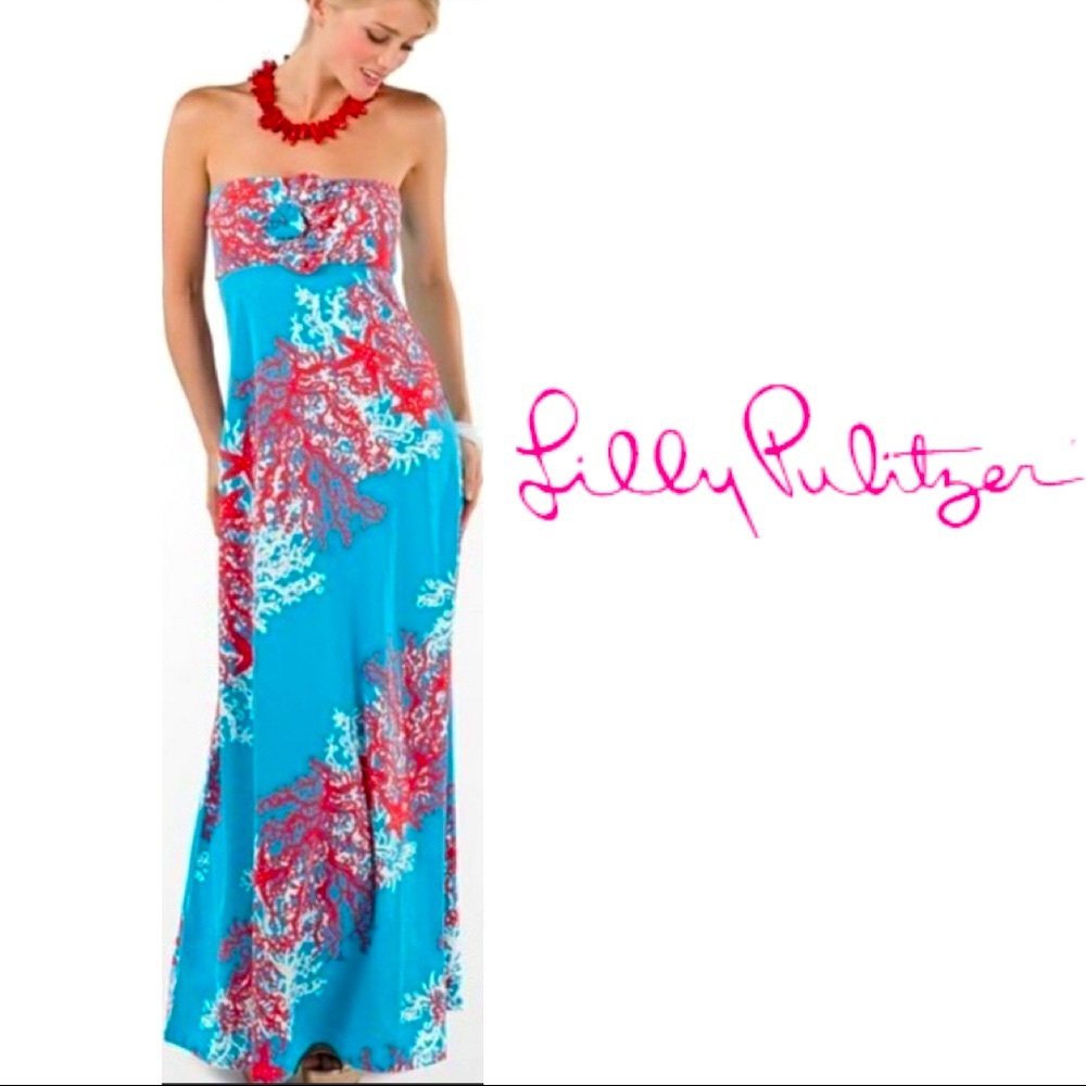 ⭐️HP⭐️Lilly Pulitzer | Jules Strapless Maxi Dress
